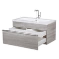 thumbnail image 4 of Cutler Kitchen and Bath Trough 30" Cultured Marble/Wood Bathroom Vanity in Gray, 4 of 6