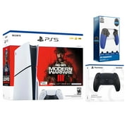 Sony PlayStation 5 Slim Disc Call of Duty Modern Warfare 3 Bundle with Extra Midnight Black Controller and Surge Trigger Kit