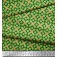 thumbnail image 3 of Soimoi polyester Crepe Fabric Check & Moroccan Ethnic Print Sewing Fabric Yard 42 Inch Wide, 3 of 3
