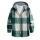 thumbnail image 1 of Men's Plaid Shirt Hooded Zipper Sweatshirt Men's Casual Fashion SweatshirtXL, 1 of 3