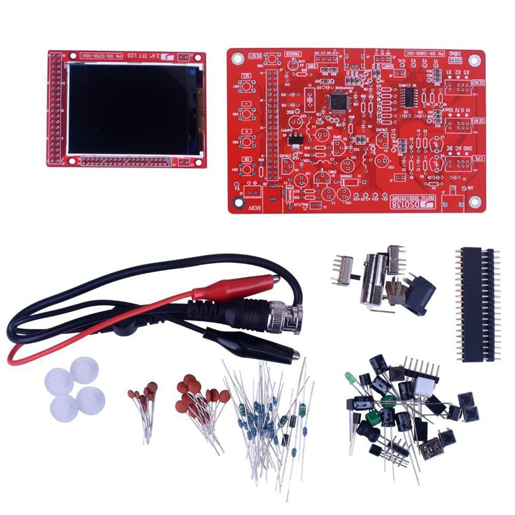 Fully Welded Assembled DSO138 2.4" TFT Digital Oscilloscope Probe Kit 1Msps 