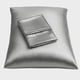 thumbnail image 1 of Funda de almohada BLISSFORD Satin para el cuidado del cabello y la piel, 2 unidades, color gris, 1 of 9