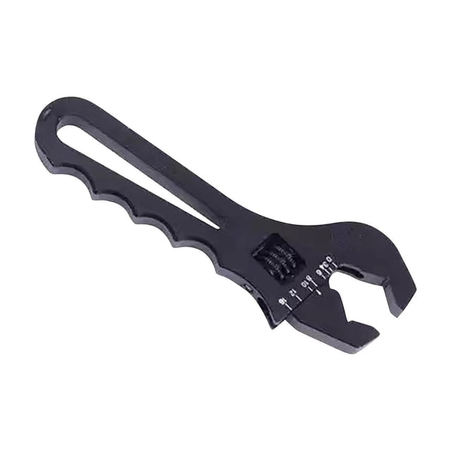 SIYTUAU Clé Réglable en Aluminium pour Raccords de 3 à 16 Ans Outil à Extrémité Ouverte en V pour Usage Automobile Noir