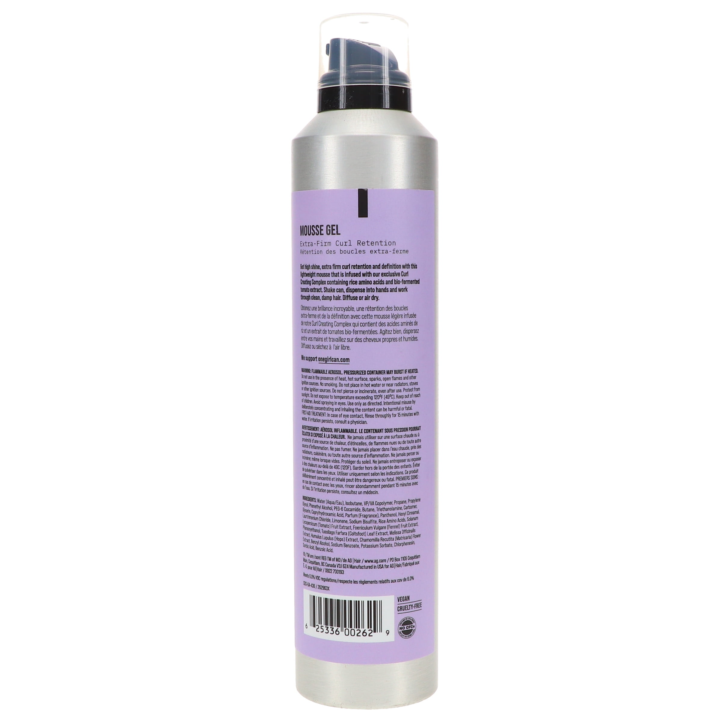 AG Care Mousse Gel Extra-Firm Curl Retention 10 oz