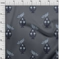 thumbnail image 2 of oneOone Cotton Silk Fabric Leaves|Bird & Floral Block Printed Craft Fabric BTY 42 Inch Wide, 2 of 4
