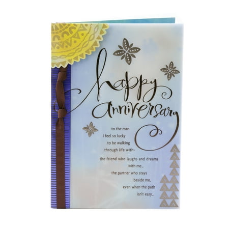 Hallmark Anniversary Greeting Card to Husband (Man I Love) - Walmart.com