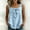 Sky Blue, variant on Msgweeeg Tank Top Summer Sleeveless Solid Color Women’s Blouses Square Neck Regular Fit Comfy Hawaii Women’s Clothing
