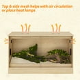 thumbnail image 6 of NARTRU 90 Gallon Large Wooden Reptile Habitat Terrarium Tank with Glass Sliding Doors, Screen Ventilation, 6 of 9