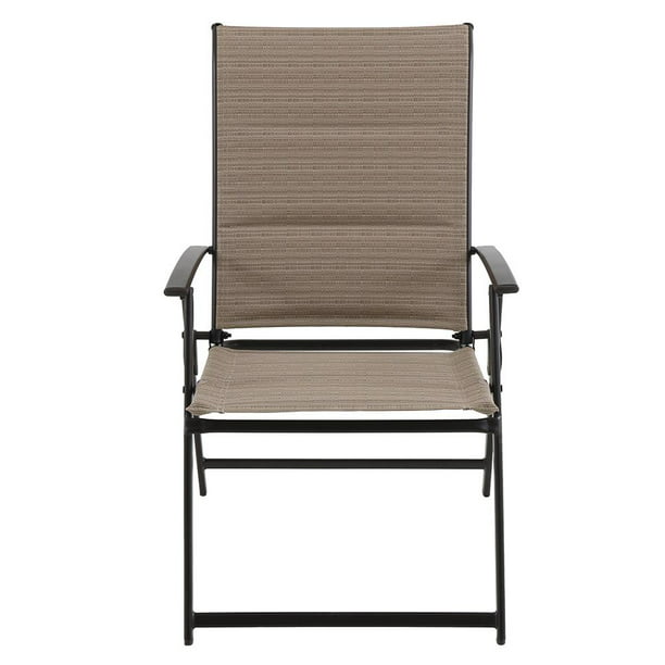 Folding Steel Outdoor Dining Chair, Hampton Bay Mix And Match Sling Stacking Patio Dining Chair