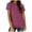 Purple, variant on Women's Casual Solid Color Crew Neck Short Sleeved T Shirt Top Athletic Shirts Women Loose Fit Work Out Shirts Women Women's Striped Shirts Women S Tops Short Sleeve Ladies Tees and Tops Womens