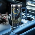 thumbnail image 3 of 40 oz Cute Cat Tumbler with Handle and Straw Lid cat gifts for cat lovers for Women Double Insulated Cup Travel Coffee Mug, 3 of 6