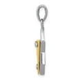 thumbnail image 2 of 14k Gold Two-tone Star of David Pendant Charm, 2 of 4