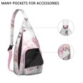 thumbnail image 2 of Waterproof Hiking Sling Backpack for Women – Lightweight Floral Crossbody Chest Bag with Adjustable Strap, Botanical Wildflower Travel Backpack for Outdoor & Everyday Use, 2 of 4