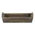 thumbnail image 4 of Kitchen Dinning Gift Deep Wooden Shabby Brown Tray With Side Handles, 4 of 7