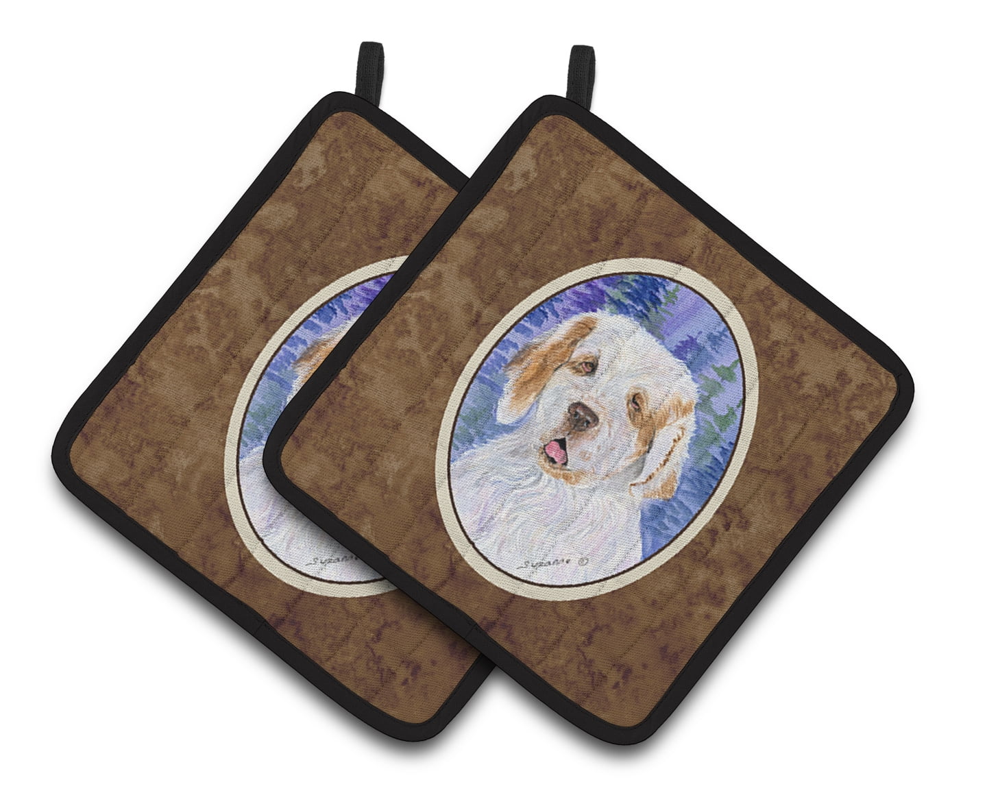 Patricks Day Night Light 6 x 4 Multicolor Carolines Treasures Clumber Spaniel St