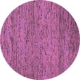thumbnail image 1 of Ahgly Company Indoor Round Abstract Pink Contemporary Area Rugs, 6' Round, 1 of 4