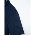 thumbnail image 5 of Instagram Spring and Autumn Men's POLO Shirt Button Jacquard Plaid Sports Leisure Muscle Fitness Polo Shirt Top, 5 of 6