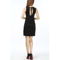 thumbnail image 2 of Sequin Mini Party Bodycon Dress Draping Lace Up back Stretchy Art Deco Tank Dress, 2 of 4