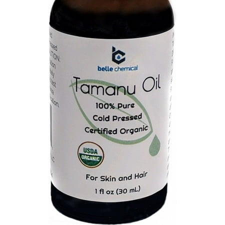 Certified Organic Tamanu Oil (1oz Bottle) - Cold Pressed, 100% Pure Tamanu (Best Organic Tamanu Oil)