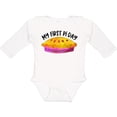 thumbnail image 3 of Inktastic My 1st Pi Day Pink Pie Pan Pun Boys or Girls Long Sleeve Baby Bodysuit, 3 of 5