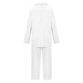 thumbnail image 3 of 3 Piece Outfits Set for Women Long Sleeve Blazer + Cami Tops + Pencil Suit Pants Elegant Office Business Suit Sets, 3 of 6