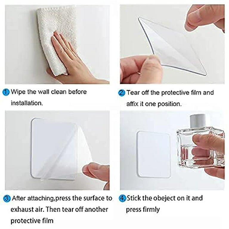 Ywhomal Traceless Super Sticky Gel Pads Anti-Slip Double Sided Gripping  Pads for Auto Car Home Cell Phone Glass Photo Holder with Easy Remove  Washable
