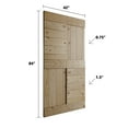thumbnail image 2 of Coast Sequoia Inc Coast Sequoia 42in x 84in S Series Pine Wood Sliding Barn Door Without Hardware Unfinished, 2 of 6