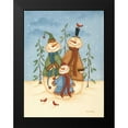 thumbnail image 2 of Lewis, Kim 15x18 Black Modern Framed Museum Art Print Titled - Snowman Family II, 2 of 5