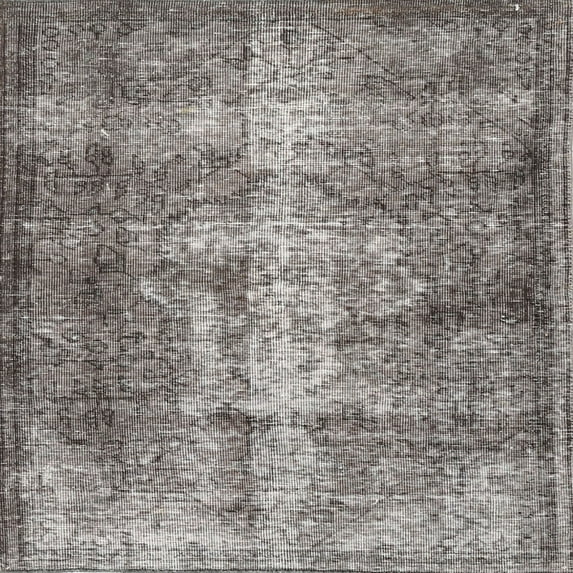 Ahgly Company Indoor Square Traditional Gray Persian Area Rugs, 8' Square