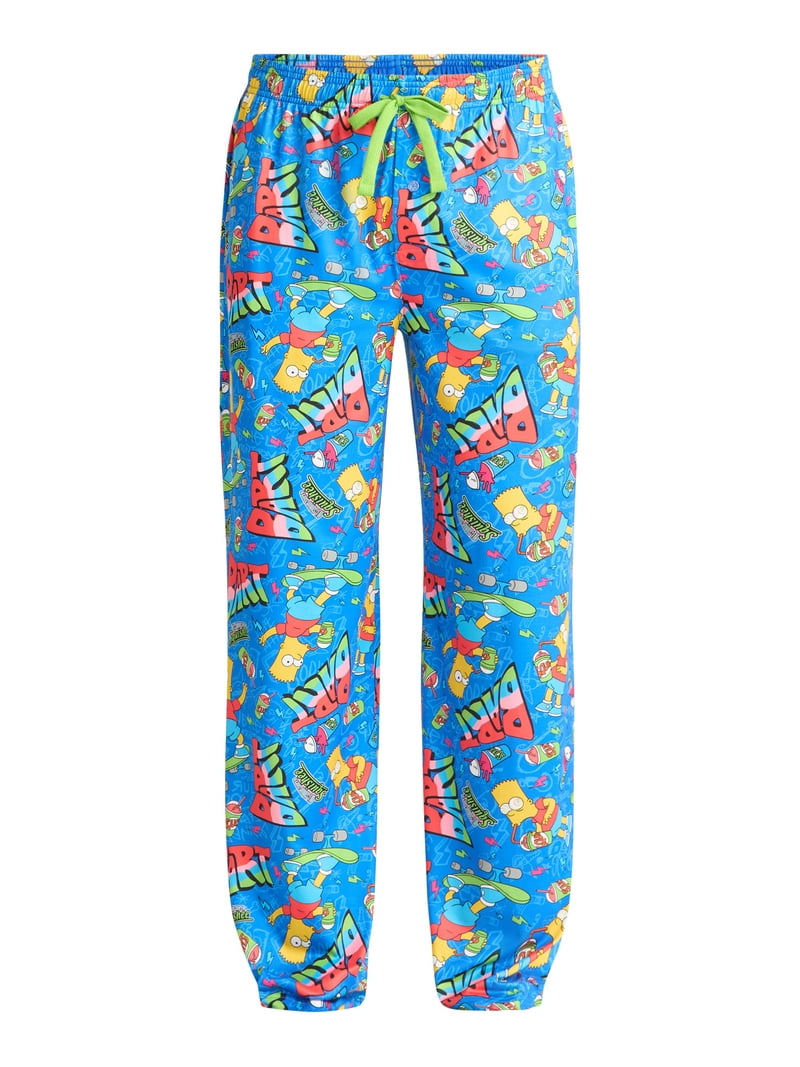 Simpsons, Men's & Big Men's Graphic Lounge Pants, Bart Toss, Sizes