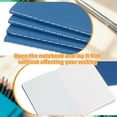 thumbnail image 3 of 4 Pack A6 Notebook, A6 Journal Mini Notebook Pocket Kraft Memo Notepads Lined Sketchbook Small 3.5x5.5 Inch 30 Sheets for Men Women Office Supplies Purse Travelers, Dark Blue, 3 of 6