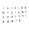 thumbnail image 3 of Dijes de letras DIY, cuentas de letras creativas para hacer collares, joyas y pulseras Plata, 3 of 9
