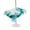 Turquoise, variant on Outdoor Tablecloth with Umbrella Hole for Patio/Picnic/Party/Camping, Blue Marble Stone Waterproof Table Cloth Rectangle Table Cover Washable, Ink Splash Country Marble Abstract (60"x 120")