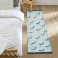 thumbnail image 3 of Yayeee Runner Rug for Bedroom 2'x6' Machine Washable Hallway Non Slip Mat, Blue Ice Hockey, 3 of 8