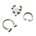 thumbnail image 3 of segolike Animals Open Rings Durable Fashion Lady Girls Gift Finger Rings Adjustable Rings Panda 3Pcs Silver, 3 of 9