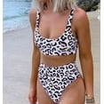 thumbnail image 4 of Women's Leopard Bralette High Waist Bikini, 4 of 10