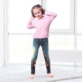 thumbnail image 5 of Girl's Legging Full-Length Colorful Print Tights For Dance Gym Everyday Wear Midnight Pumkin Lights, 5 of 8