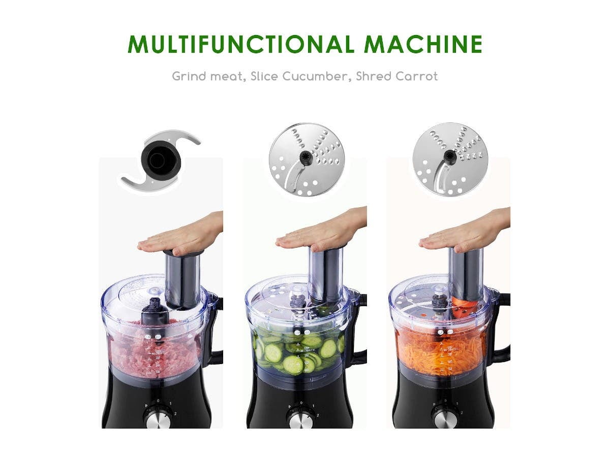 8Cup Food Processor_ Meat Processor 2Speed 500W_ Exact Slice/Shred