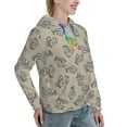 thumbnail image 6 of Kdxio Sketch Squirrels Linen Print Womens Oversized Hoodies Sweatshirts Hooded Pullover Tops Sweaters Casual-Large, 6 of 7