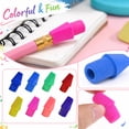 thumbnail image 3 of 40 PCS Pencil Cap Eraser for Pencils School Classroom Office Kid | Pencil Top Eraser Pencil Erasers Set Eraser Caps Random Color, 3 of 7