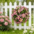 thumbnail image 6 of Eoozwa Artificial Greenery Spring Winter Wreath 16 Inch for Front Door Wall Indoor Outdoor Holiday Decor Fireplace Porch All Season Home Decoration, 6 of 6