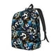 thumbnail image 1 of Disketp Football Mochila de Lona Estampada, Mochila Escolar de Viaje Ligera para Estudiantes y Portátil-Small, 1 of 5