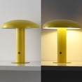 thumbnail image 6 of JONATHAN Y Suillius 11" Contemporary Bohemian Rechargeable/Cordless Iron Integrated Portable LED Mushroom Table Lamp, Yellow, JYL7114C, 6 of 7