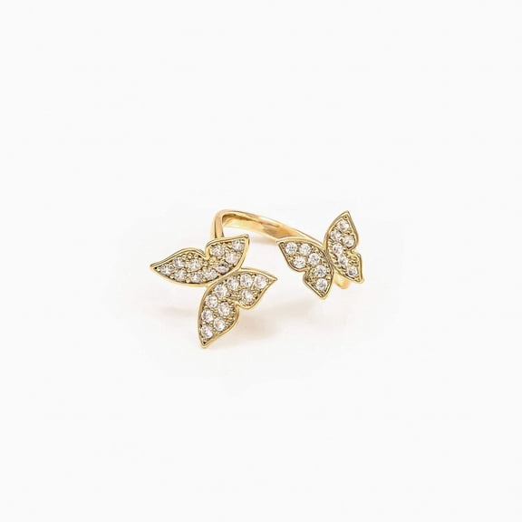 Bearfruit Jewelry Butterfly Adjustable Statement Ring