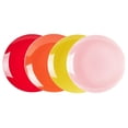 thumbnail image 5 of Stoneware Coupe Shape Dinnerware Set, Outside White + Inside (16pc Set, Very Rose), 5 of 8
