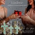 thumbnail image 6 of Linawe Silver Cross Necklace Emerald Green Cross Pendant Chain Necklace for Women, Crystal Imitation Diamond Birthstone Cubic Zirconia Necklace Jewelry, Birthday Catholic Religious Gifts, 6 of 7