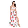thumbnail image 2 of FORMRS Womens Beach Sarong Semi-Sheer Bikini Wrap Skirt Swimsuit Cover-ups, Strawberry, 2 of 7