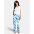 thumbnail image 3 of Disney Stitch Women's Hacci Knit Wide Leg Sleep Pants, Sizes XS-3X, 3 of 6