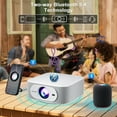 thumbnail image 2 of Salange LCD Full HD 1080p Support 4K 15000 LM Home Theater Movie Multimedia Projector, 2 of 7