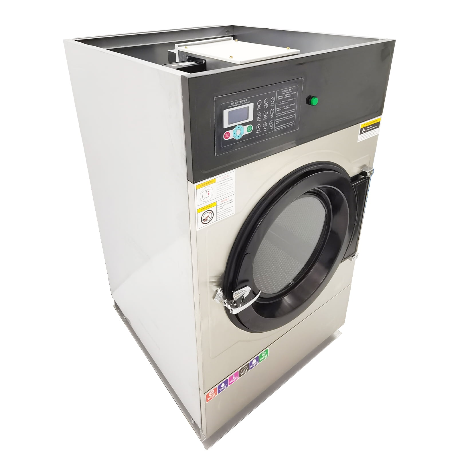 220V Commercial Industrial Fully Automatic Clothes Dryer 33LB Dry Clothes Capacity
